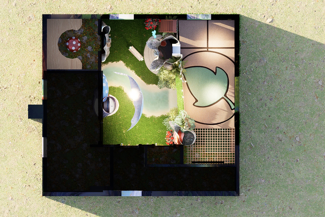 Top down view