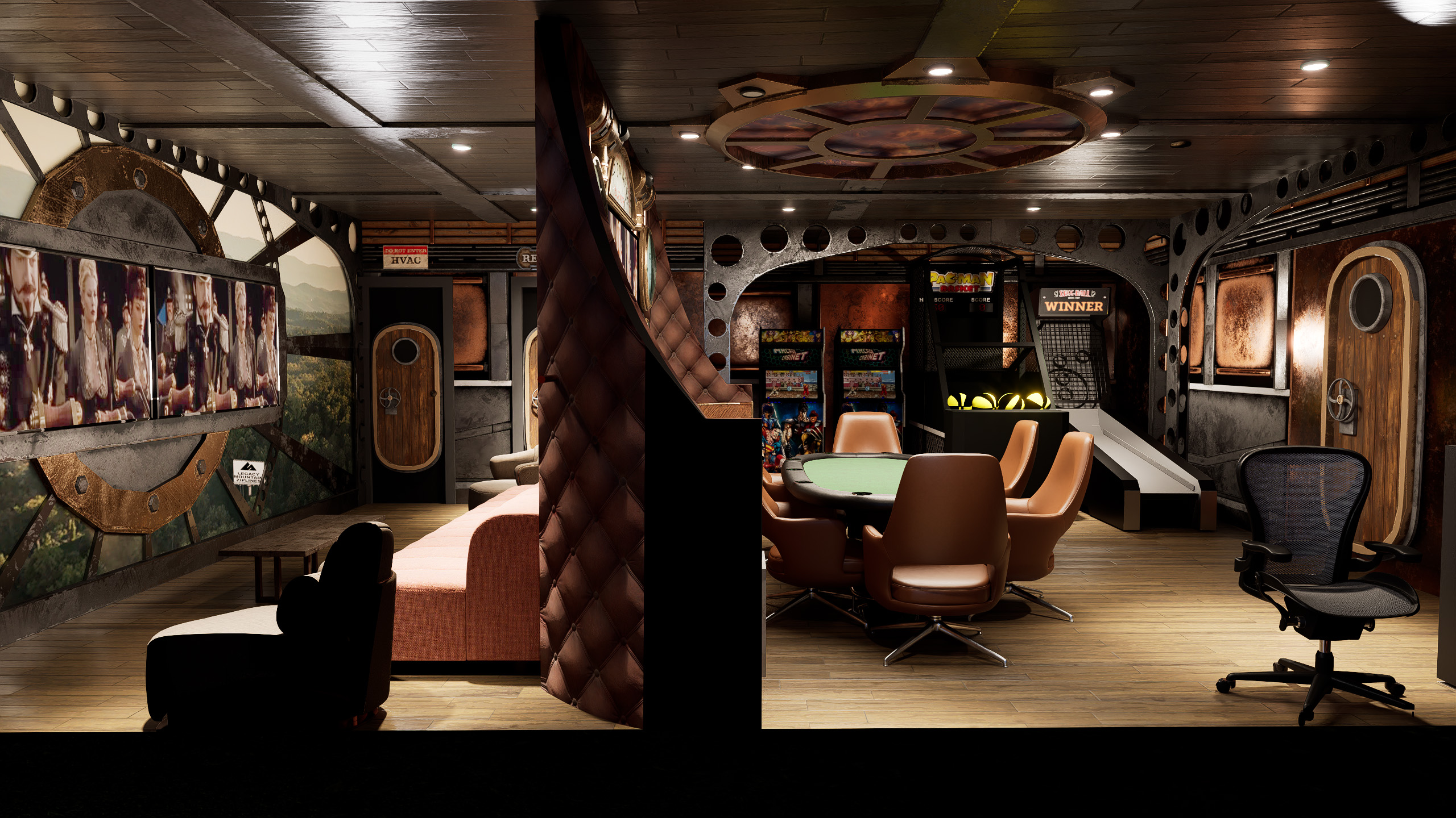 Steampunk Game side view
