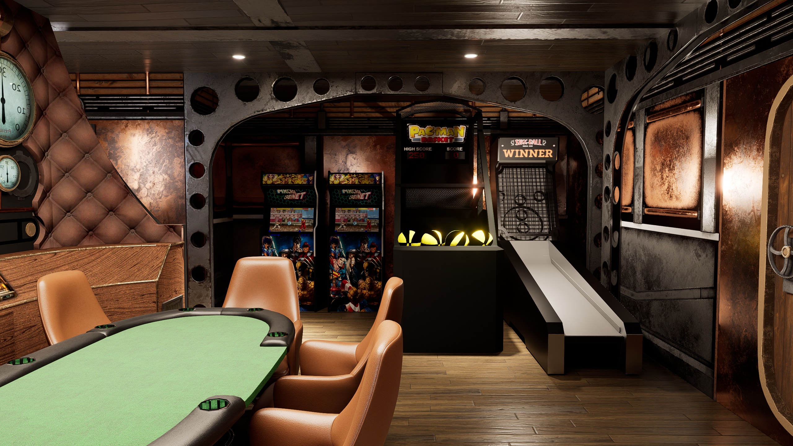 Steampunk Game arcade view